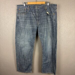 Levi’s 569 Loose Straight Jeans Men’s 40x30 (42x29 Actual) Light Wash Pocket Rip